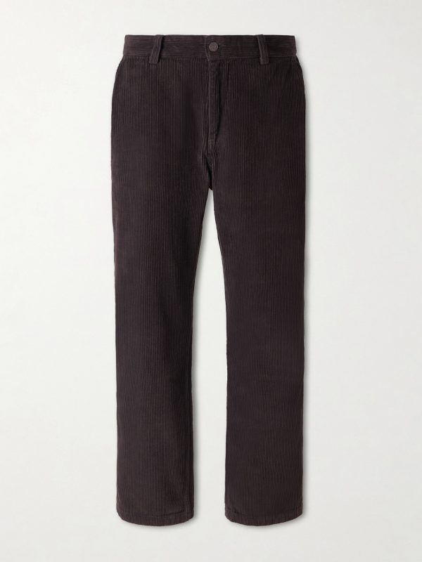 Straight-Leg Cotton-Corduroy Trousers