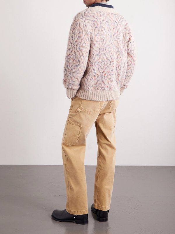 Somatic Space-Dyed Alpaca-Blend Cardigan - BK Somatic Space-Dyed Alpaca-Blend Cardigan - BK