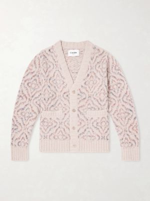 Somatic Space-Dyed Alpaca-Blend Cardigan Somatic Space-Dyed Alpaca-Blend Cardigan