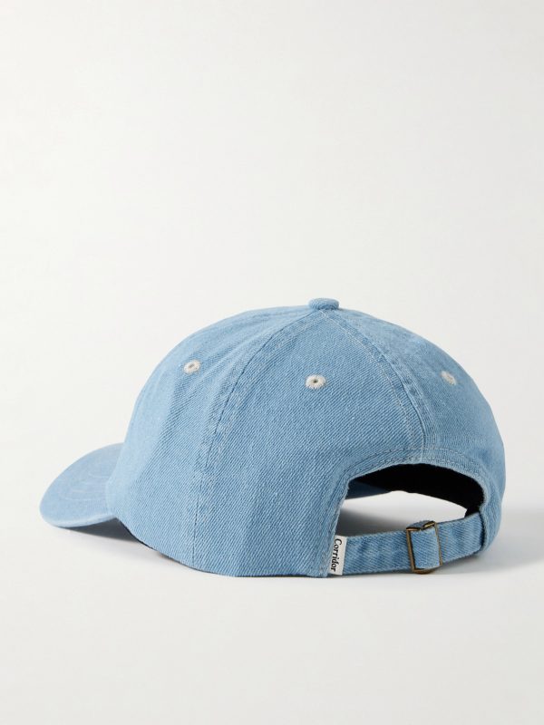 NY NY Embroidered Cotton-Twill Baseball Cap - BK