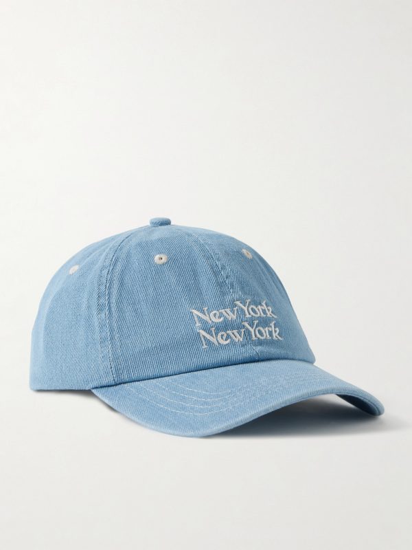 NY NY Embroidered Cotton-Twill Baseball Cap