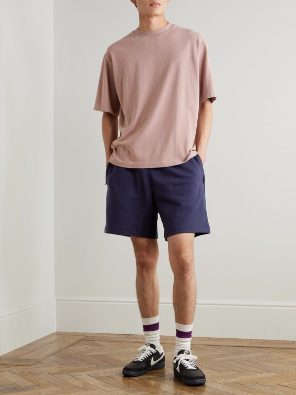 Classics Straight-Leg Cotton-Blend Jersey Shorts - OU Classics Straight-Leg Cotton-Blend Jersey Shorts - OU