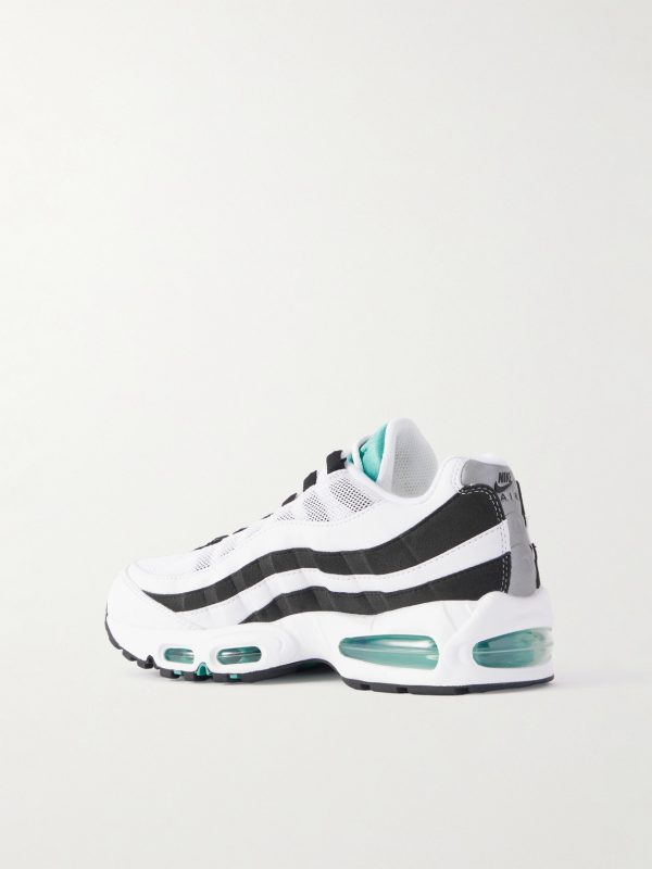 Air Max 95 Suede-Trimmed Leather and Mesh Sneakers - BK Air Max 95 Suede-Trimmed Leather and Mesh Sneakers - BK