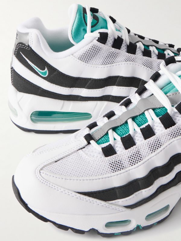 Air Max 95 Suede-Trimmed Leather and Mesh Sneakers - CU Air Max 95 Suede-Trimmed Leather and Mesh Sneakers - CU