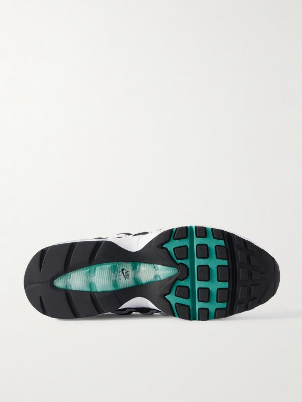 Air Max 95 Suede-Trimmed Leather and Mesh Sneakers - E1 Air Max 95 Suede-Trimmed Leather and Mesh Sneakers - E1