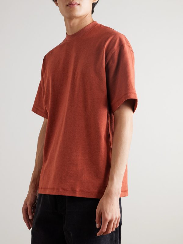 Wool and Cotton-Blend Jersey T-Shirt - FR Wool and Cotton-Blend Jersey T-Shirt - FR