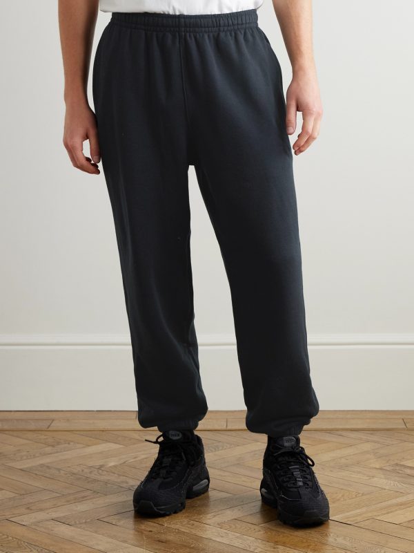 Tapered Cotton-Blend Jersey Sweatpants - FR Tapered Cotton-Blend Jersey Sweatpants - FR