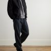 Tapered Cotton-Blend Jersey Sweatpants - OU Tapered Cotton-Blend Jersey Sweatpants - OU