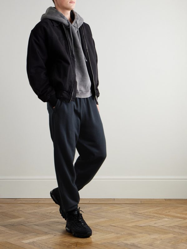 Tapered Cotton-Blend Jersey Sweatpants - OU Tapered Cotton-Blend Jersey Sweatpants - OU