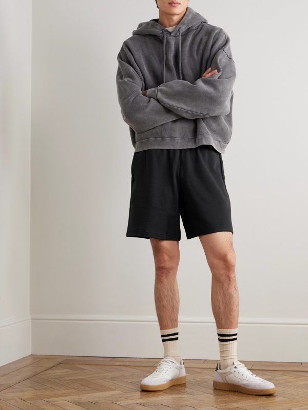 Classics Straight-Leg Cotton-Blend Jersey Shorts - OU Classics Straight-Leg Cotton-Blend Jersey Shorts - OU