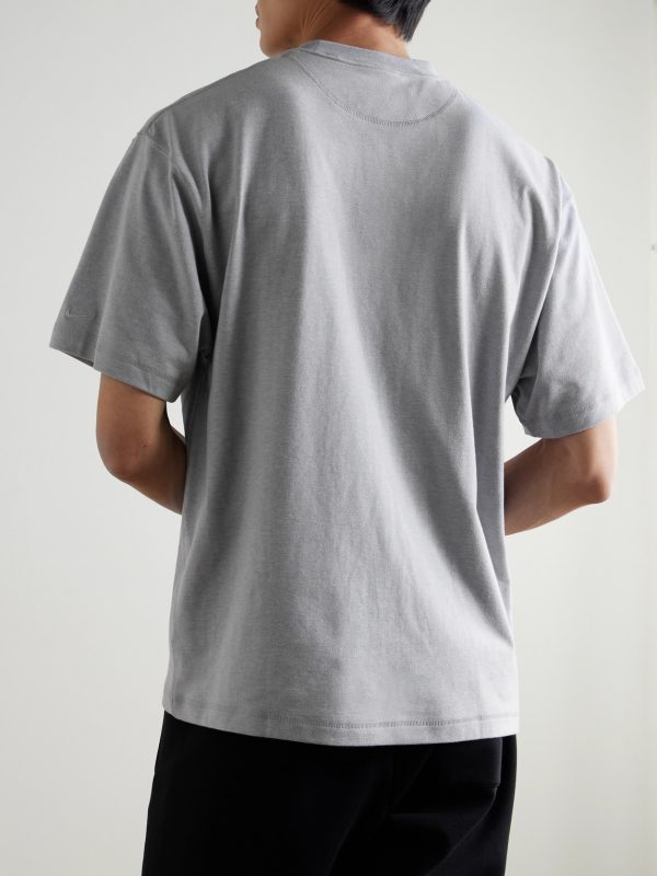Wool and Cotton-Blend T-Shirt - BK