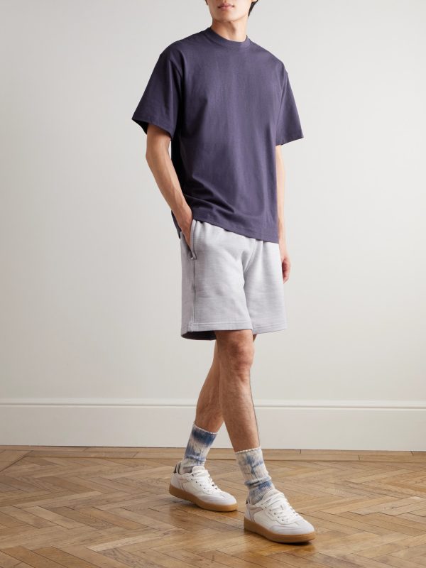 Classics Straight-Leg Cotton-Blend Jersey Shorts - OU Classics Straight-Leg Cotton-Blend Jersey Shorts - OU
