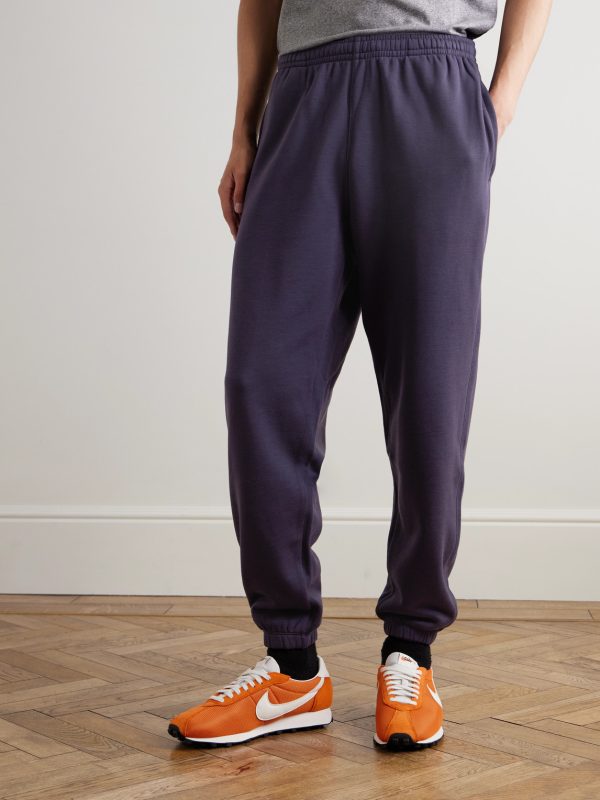Tapered Cotton-Blend Jersey Sweatpants - FR Tapered Cotton-Blend Jersey Sweatpants - FR