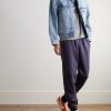 Tapered Cotton-Blend Jersey Sweatpants - OU Tapered Cotton-Blend Jersey Sweatpants - OU