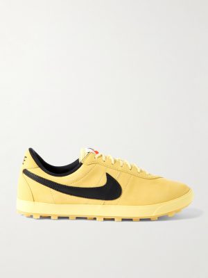 Astrograbber QS Leather-Trimmed Nubuck Sneakers