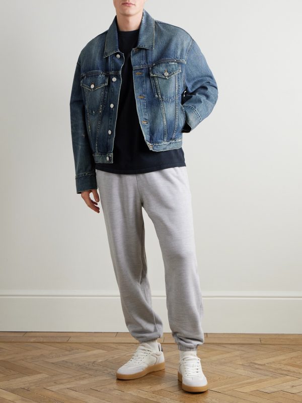 Tapered Cotton-Blend Jersey Sweatpants - OU Tapered Cotton-Blend Jersey Sweatpants - OU