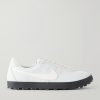 Astrograbber QS Leather-Trimmed Nubuck Sneakers