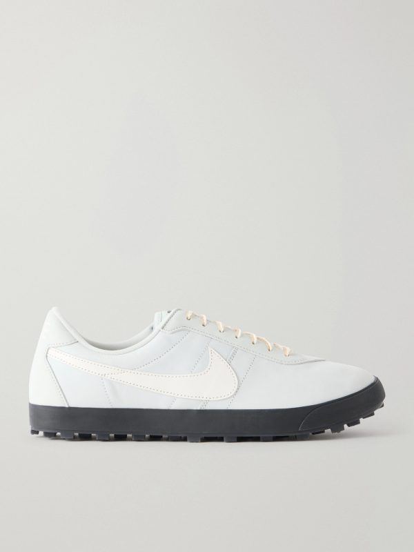 Astrograbber QS Leather-Trimmed Nubuck Sneakers