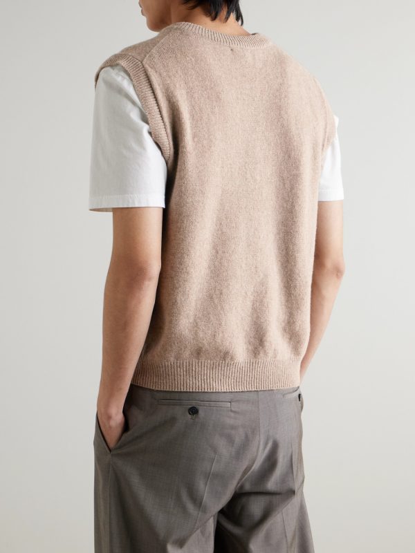 Wool Sweater Vest - BK Wool Sweater Vest - BK