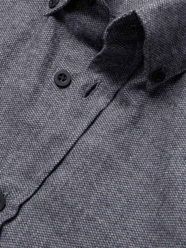 Button-Down Collar Cotton-Flannel Shirt - CU