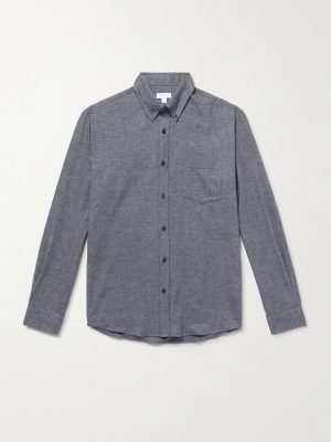 Button-Down Collar Cotton-Flannel Shirt Button-Down Collar Cotton-Flannel Shirt