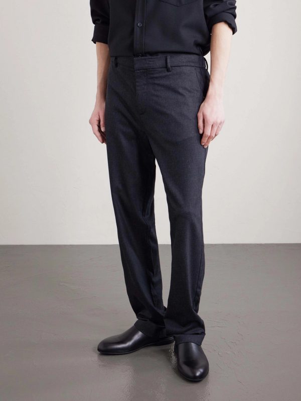 Tapered Stretch Wool and Cashmere-Blend Flannel Trousers - FR Tapered Stretch Wool and Cashmere-Blend Flannel Trousers - FR