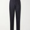 Tapered Stretch Wool and Cashmere-Blend Flannel Trousers Tapered Stretch Wool and Cashmere-Blend Flannel Trousers