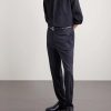 Tapered Stretch Wool and Cashmere-Blend Flannel Trousers - OU Tapered Stretch Wool and Cashmere-Blend Flannel Trousers - OU