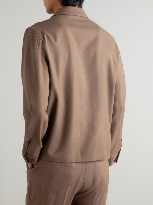 Virgin Wool-Twill Jacket - BK Virgin Wool-Twill Jacket - BK