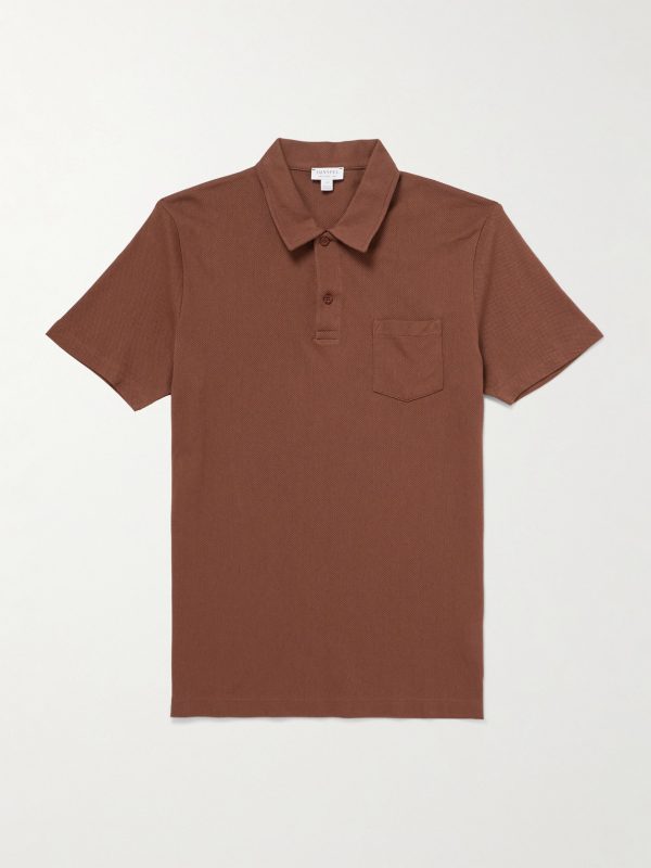 Riviera Cotton-Mesh Polo Shirt Riviera Cotton-Mesh Polo Shirt