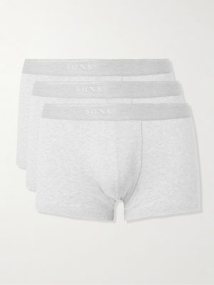 Three-Pack Stretch-Cotton Boxer Briefs Three-Pack Stretch-Cotton Boxer Briefs