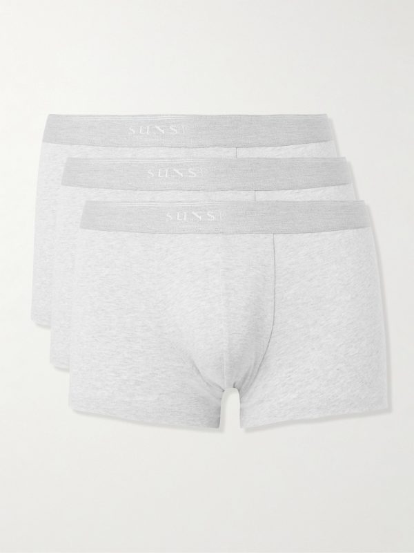 Three-Pack Stretch-Cotton Boxer Briefs Three-Pack Stretch-Cotton Boxer Briefs