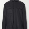 Stretch Wool and Cashmere-Blend Flannel Overshirt Stretch Wool and Cashmere-Blend Flannel Overshirt