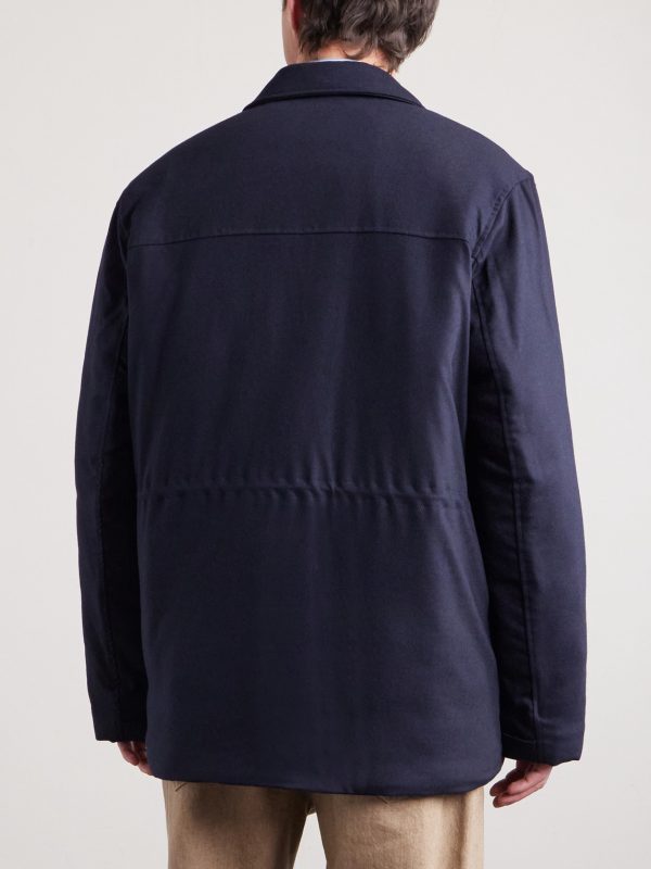 Padded Wool-Blend Field Jacket - BK Padded Wool-Blend Field Jacket - BK