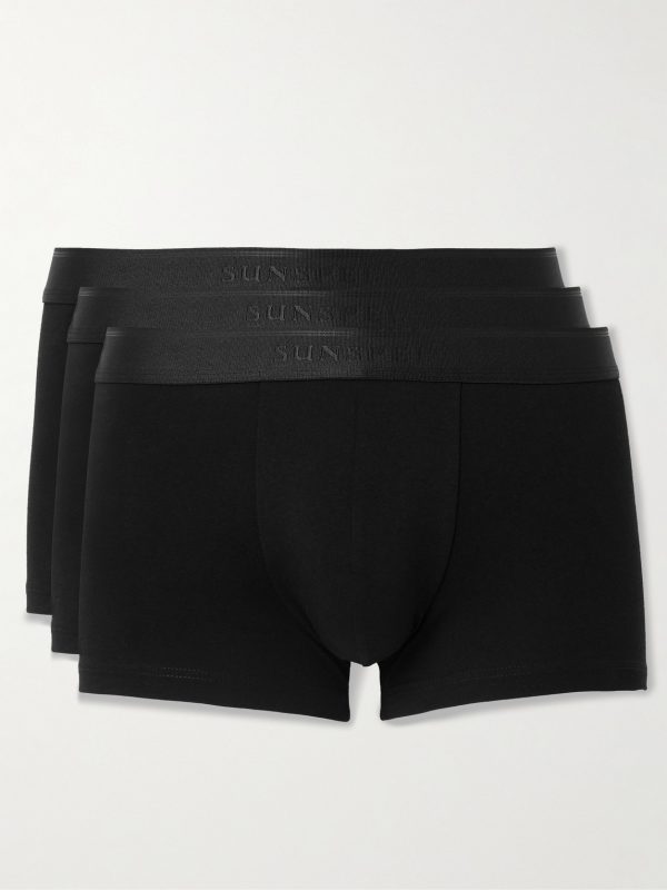 Three-Pack Stretch-Cotton Boxer Briefs