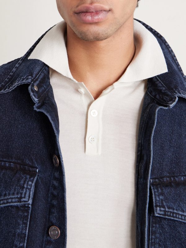 Marco Merino Wool Polo Shirt - CU Marco Merino Wool Polo Shirt - CU