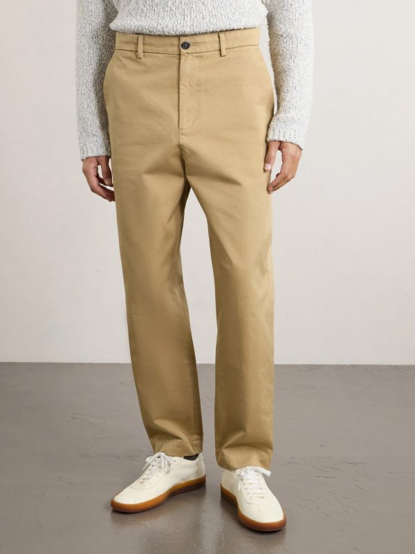 Straight-Leg Cotton-Gabardine Trousers - FR Straight-Leg Cotton-Gabardine Trousers - FR