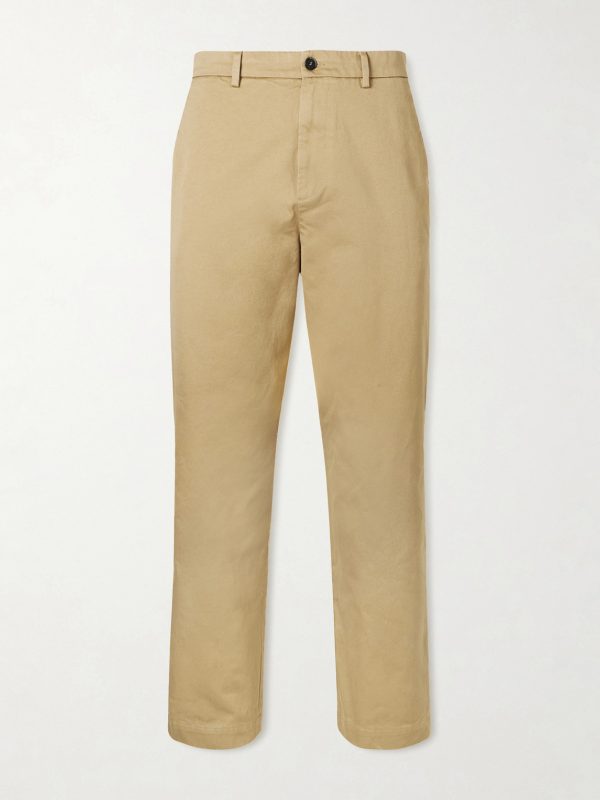 Straight-Leg Cotton-Gabardine Trousers Straight-Leg Cotton-Gabardine Trousers