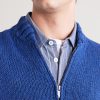 Linen-Blend Zip-Up Cardigan - CU Linen-Blend Zip-Up Cardigan - CU