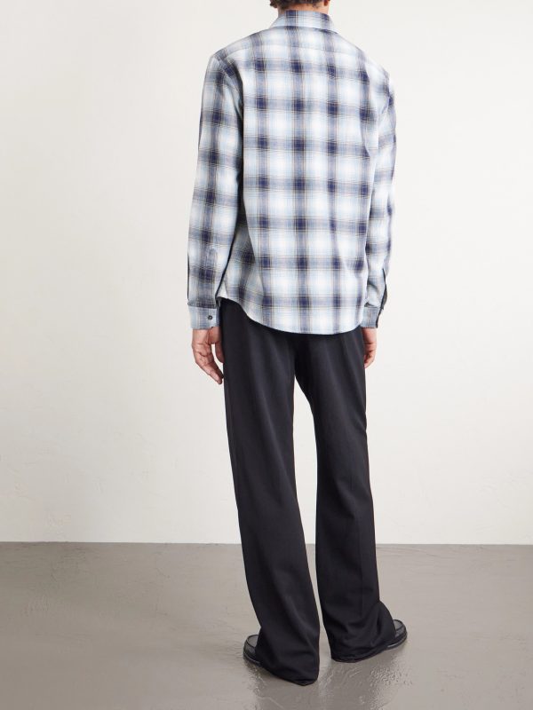 Checked Cotton-Flannel Shirt - BK Checked Cotton-Flannel Shirt - BK
