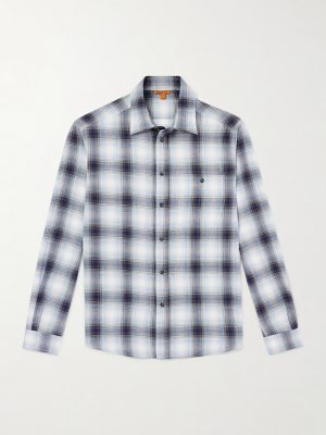 Checked Cotton-Flannel Shirt