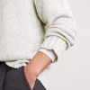 Caloma Linen and Cotton-Blend Sweater - CU Caloma Linen and Cotton-Blend Sweater - CU