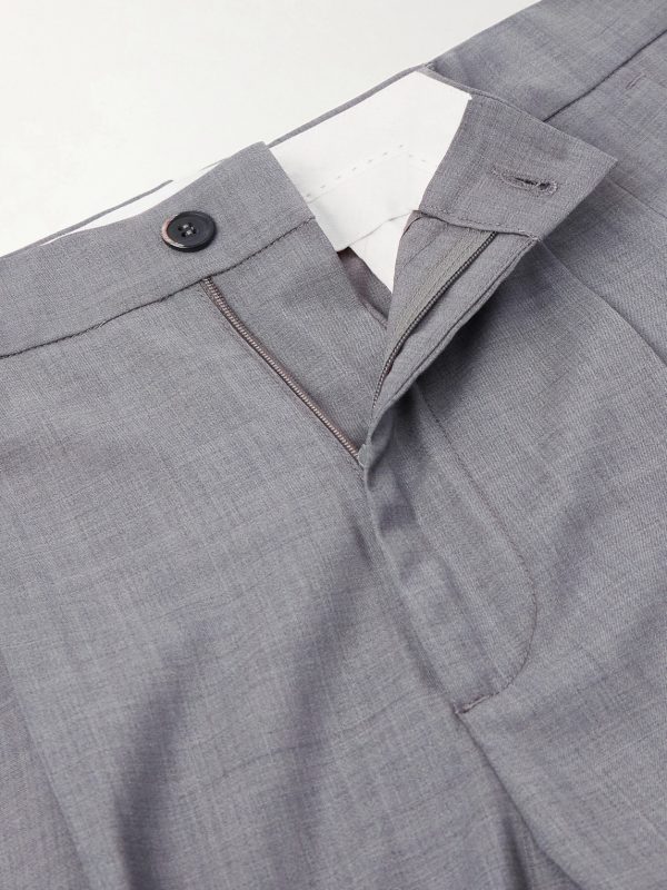 Straight-Leg Pleated Virgin Wool Suit Trousers - CU Straight-Leg Pleated Virgin Wool Suit Trousers - CU