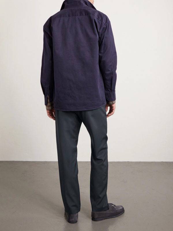 Straight-Leg Virgin Wool Trousers - BK Straight-Leg Virgin Wool Trousers - BK
