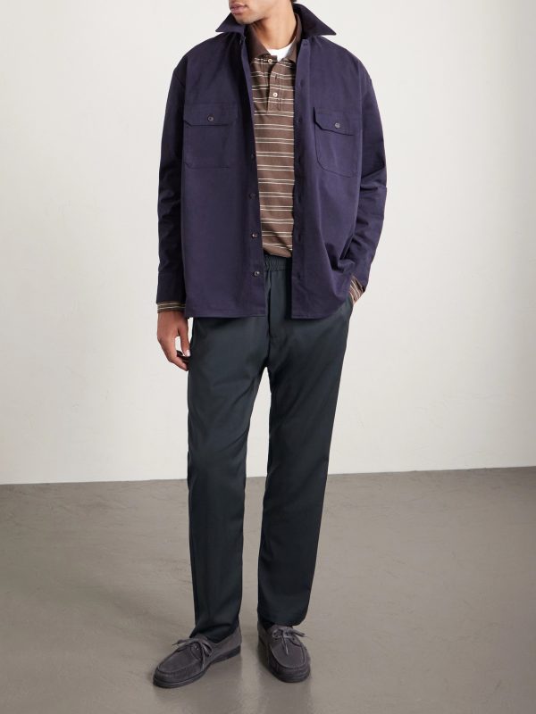 Straight-Leg Virgin Wool Trousers - OU Straight-Leg Virgin Wool Trousers - OU
