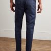 Tapered Stretch-Cotton Gabardine Trousers - BK