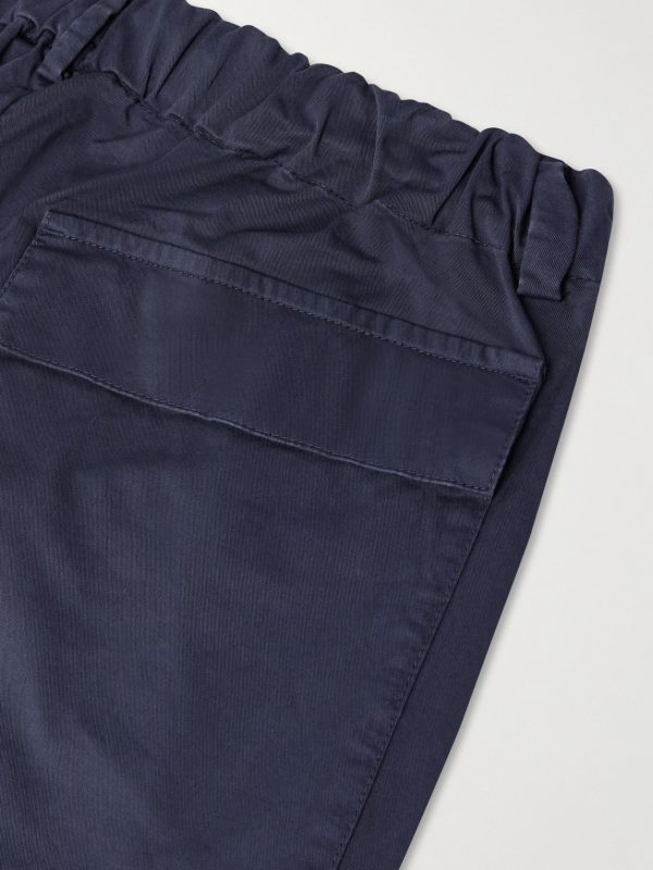 Tapered Stretch-Cotton Gabardine Trousers - CU