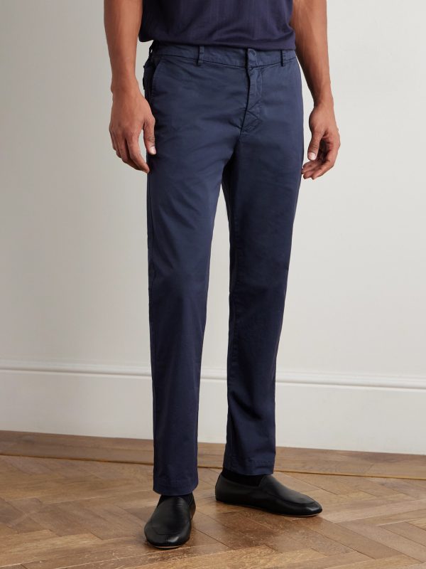 Tapered Stretch-Cotton Gabardine Trousers - FR