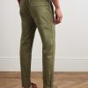 Tapered Stretch-Cotton Gabardine Trousers - BK