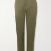 Tapered Stretch-Cotton Gabardine Trousers